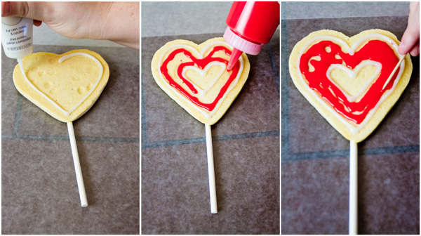 Valentine's Day Cookie Decorating Collage Small