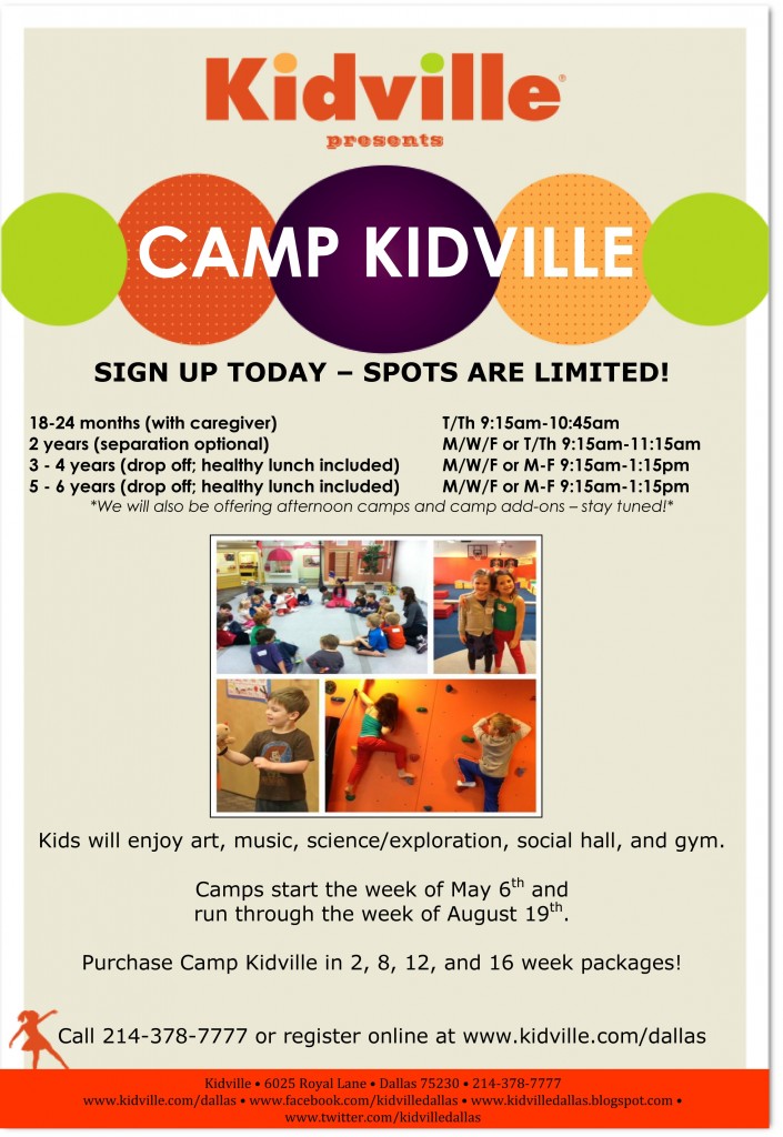Kidville Camp Flyer
