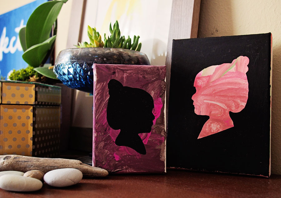 mother's day toddler art, Mother's Day silhouette art