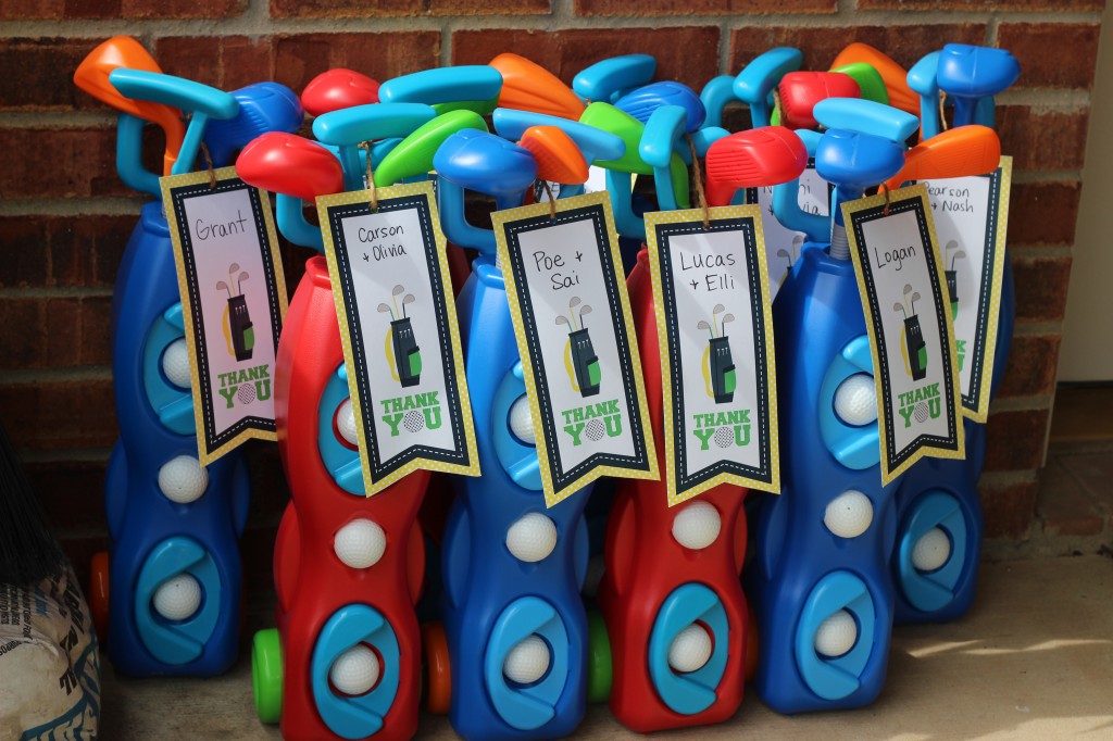 golf birthday party favors