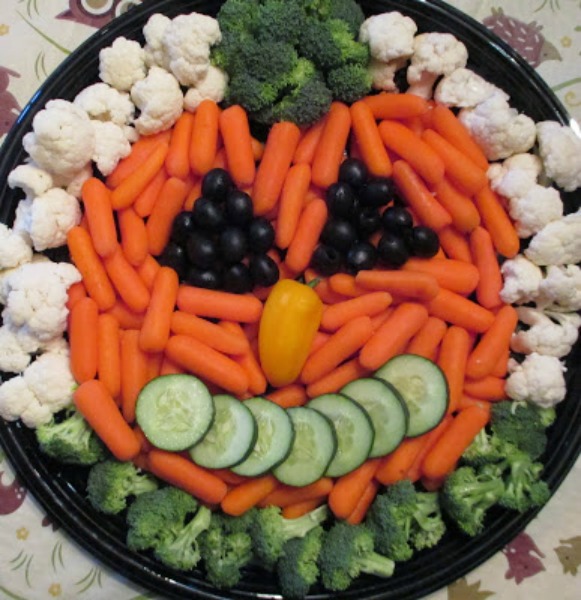 Halloween veggie tray
