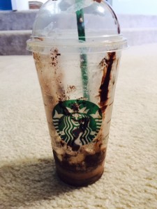 This almost empty Frappuccino is a sure fire sign that I will be functioning at max capacity today.