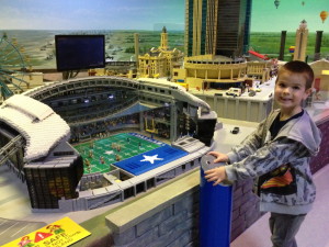 LEGOLAND Discovery Center has LEGO models of Dallas including AT&T Stadium.