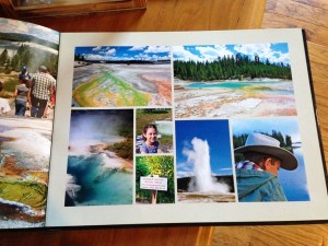 I put many Yellowstone photos together on one page. I decided against text here because it would interfere with the beauty of the images.