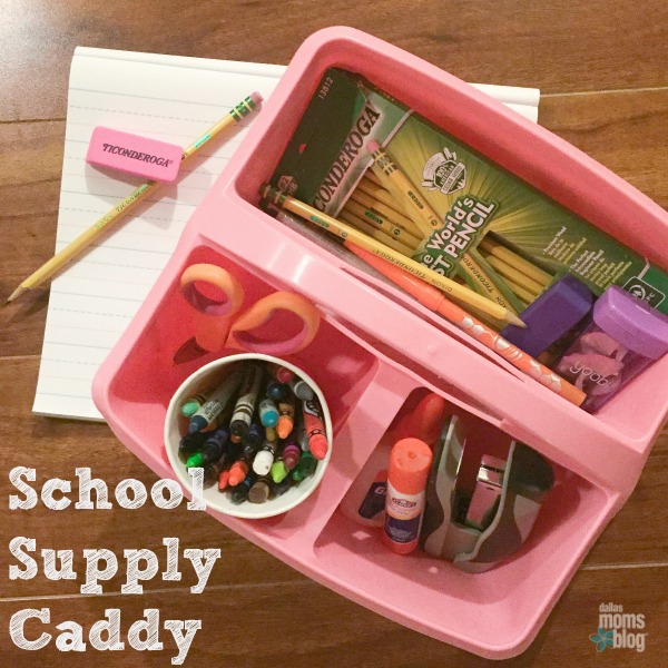 School supply caddy Dallas Moms Blog