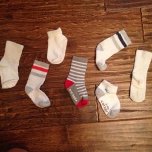 Not one match between them. Can somebody please tell me where the socks go?! #momlife