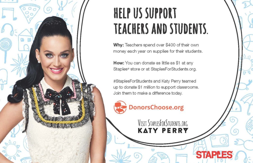Staples Katy Perry Print PSA_2