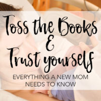 Toss the Books and Trust Yourself - Megan Harney for Dallas Moms Blog