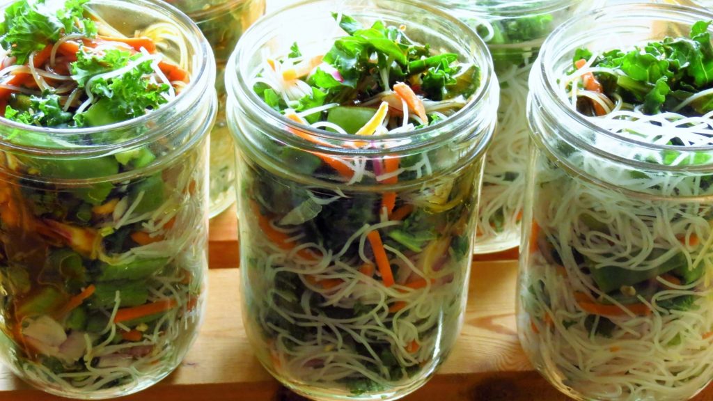 salad in a jar party jar salad