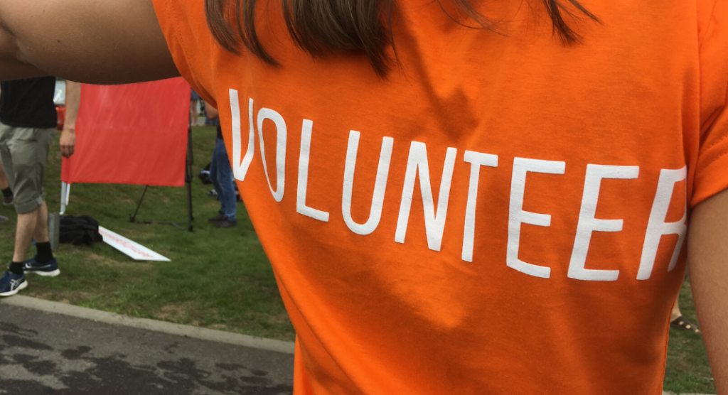shirt that says volunteer, Increasing Civic Participation thru Volunteering
