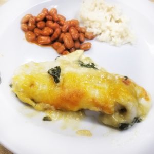 spinach enchilada, meatless monday ideas