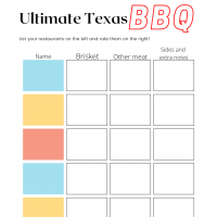 BBQ Rating Sheet
