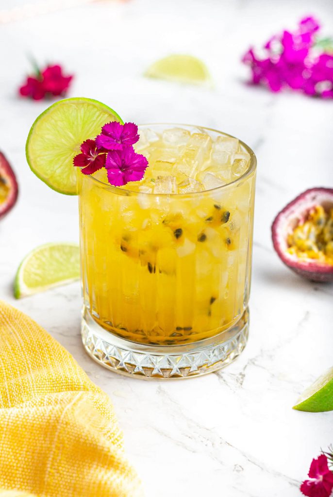 passion fruit mocktail, the best mocktail recipes for dry january