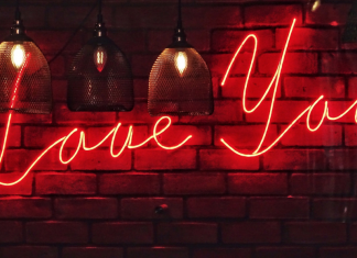 neon "love you" sign, a love letter to myself