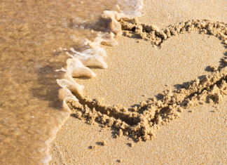 heart in the sand being washed away, lessons from divorce
