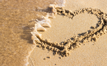heart in the sand being washed away, lessons from divorce