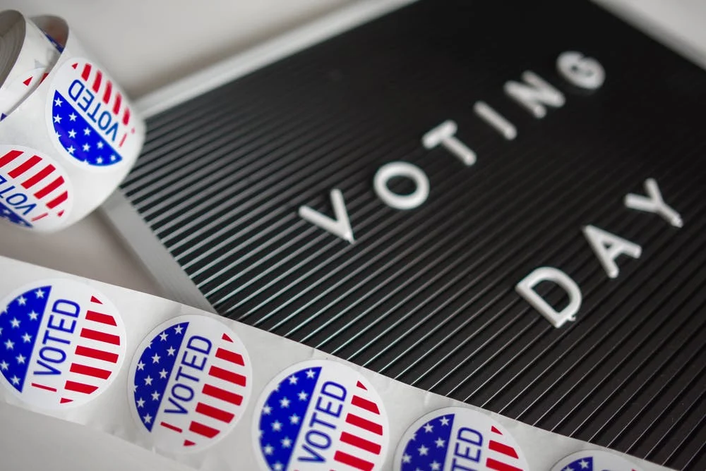 I voted stickers, local politics Dallas