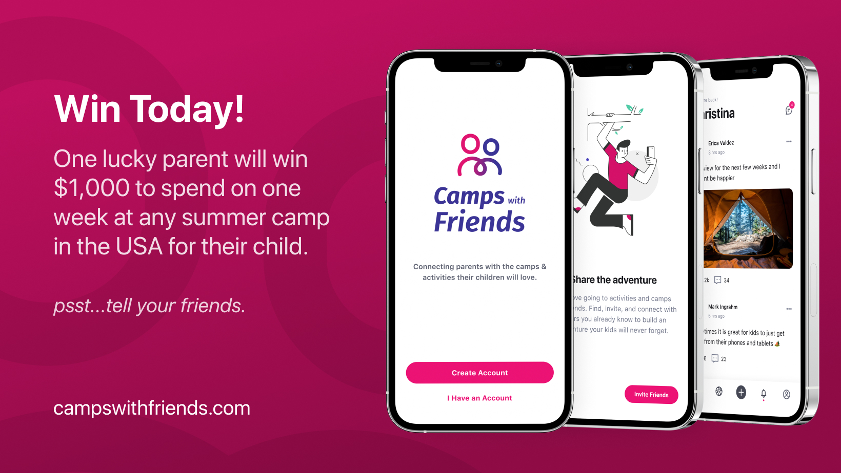 camps with friends giveaway