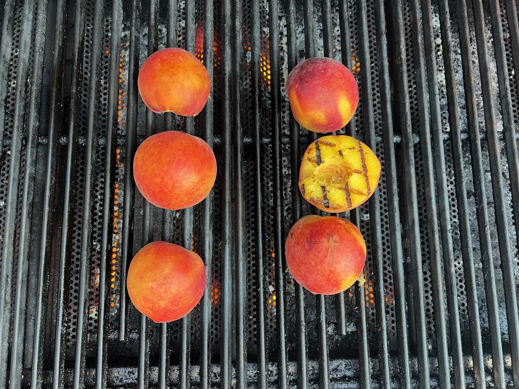 grilled peaches, how to make entire dinner on the grill