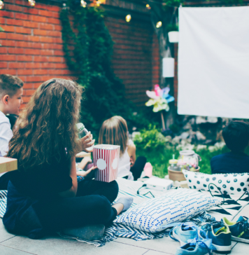 outdoor movie night for kids