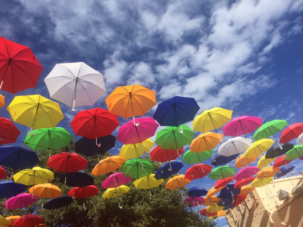 umbrellas at the state fair of texas