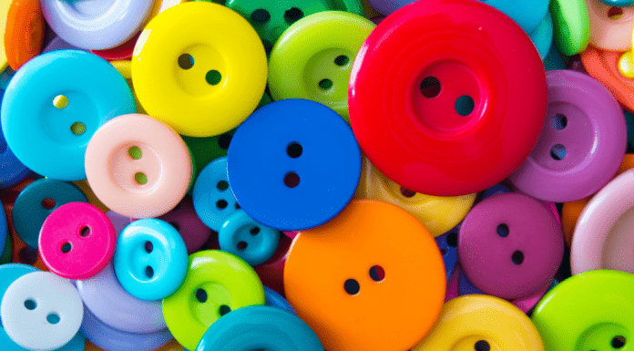 Lots of colorful buttons.