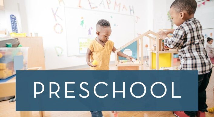 header graphic for guide to preschools in Dallas