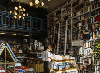 A bookstore.