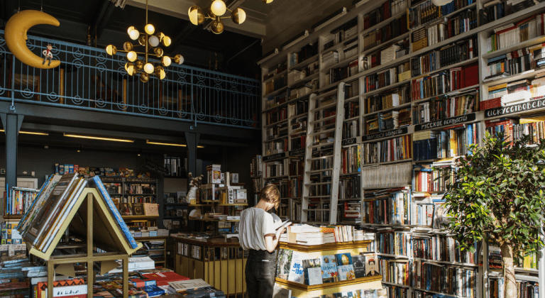 A bookstore.